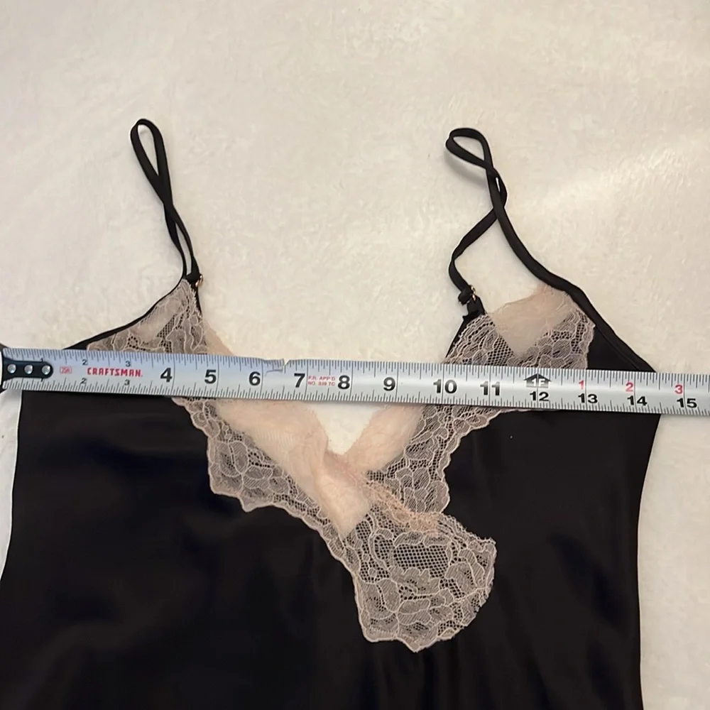 Ann Summers Lace Trim Slip Dress Nightie Chemise Sleep Dress XS